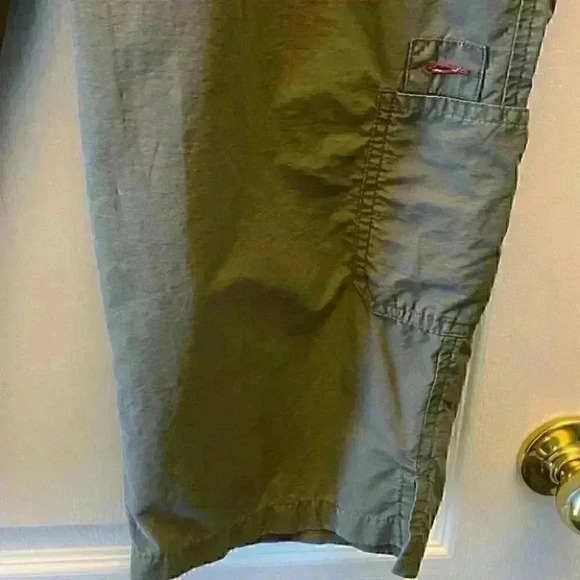Columbia Hiking Pants Cropped Capri Khaki Green Size Large Petite - Picture 8 of 16